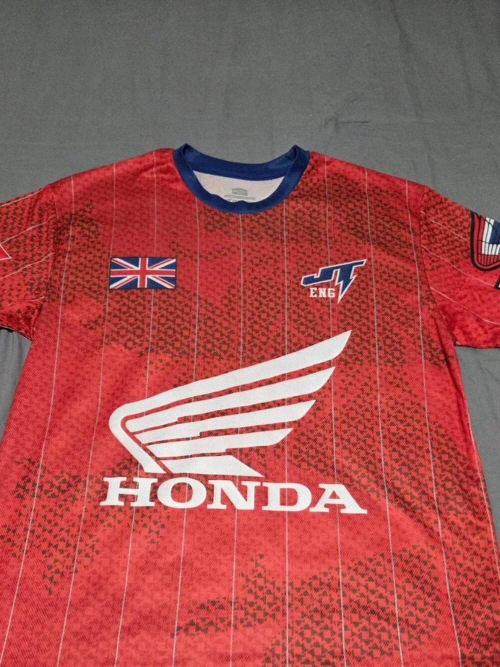 JT Racing Honda England Victory Podium Motocross Jersey 26 L